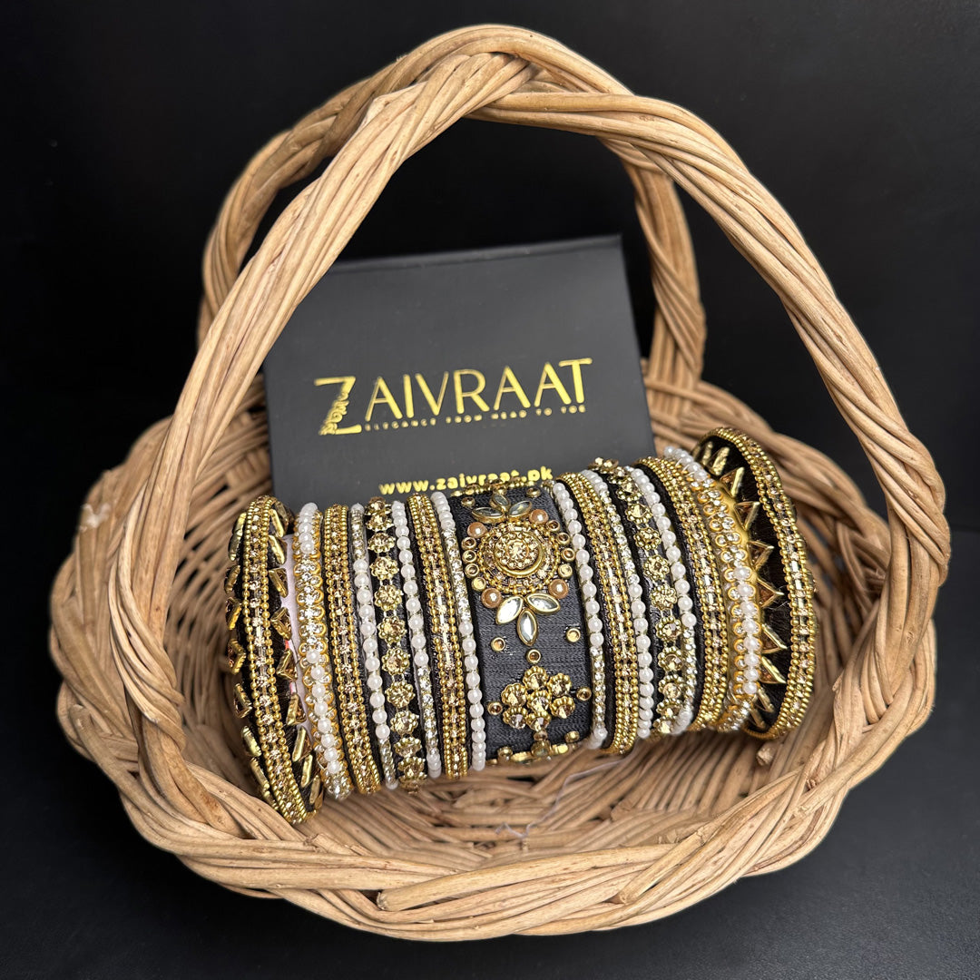 Silk Thread Wrapped Bridal Bangle Set