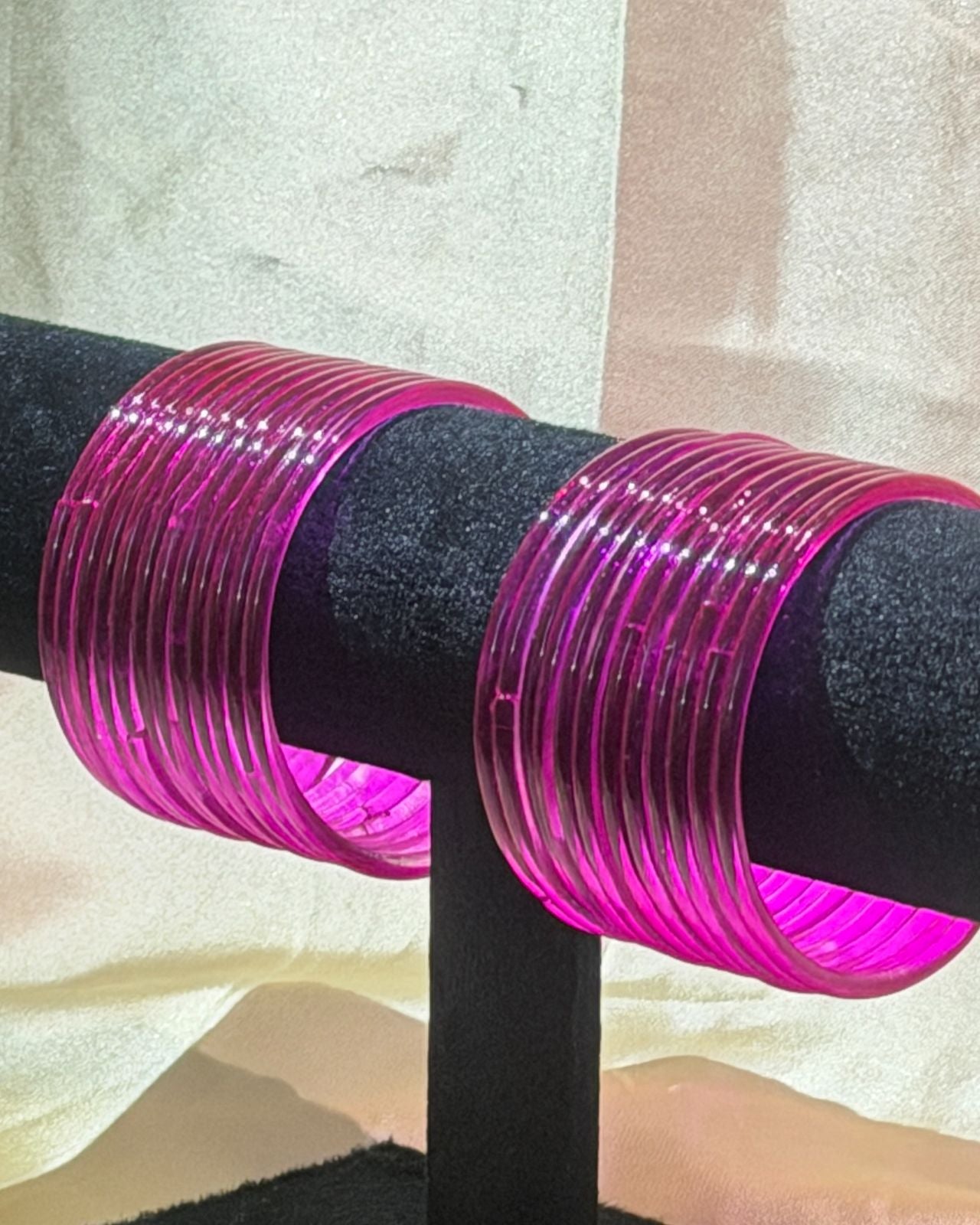 Jelly Bangles (Hot Pink)