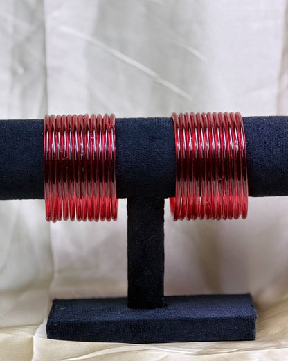 Jelly Bangles (Maroon)