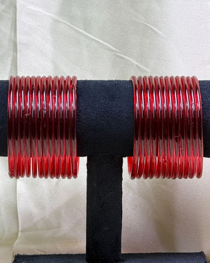Jelly Bangles (Maroon)