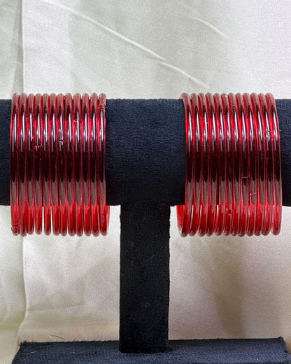 Jelly Bangles (Maroon)