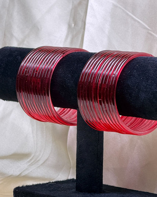 Jelly Bangles (Maroon)