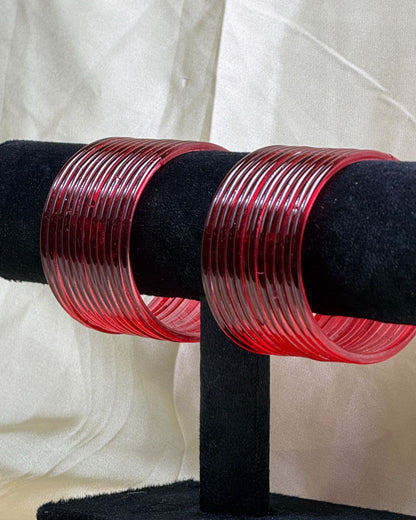 Jelly Bangles (Maroon)