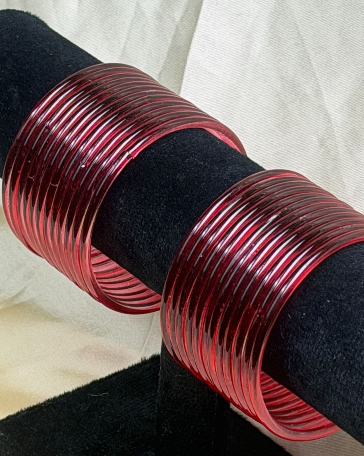 Jelly Bangles (Maroon)