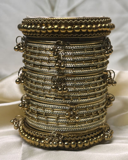 Golden Steel Kashmiri Set