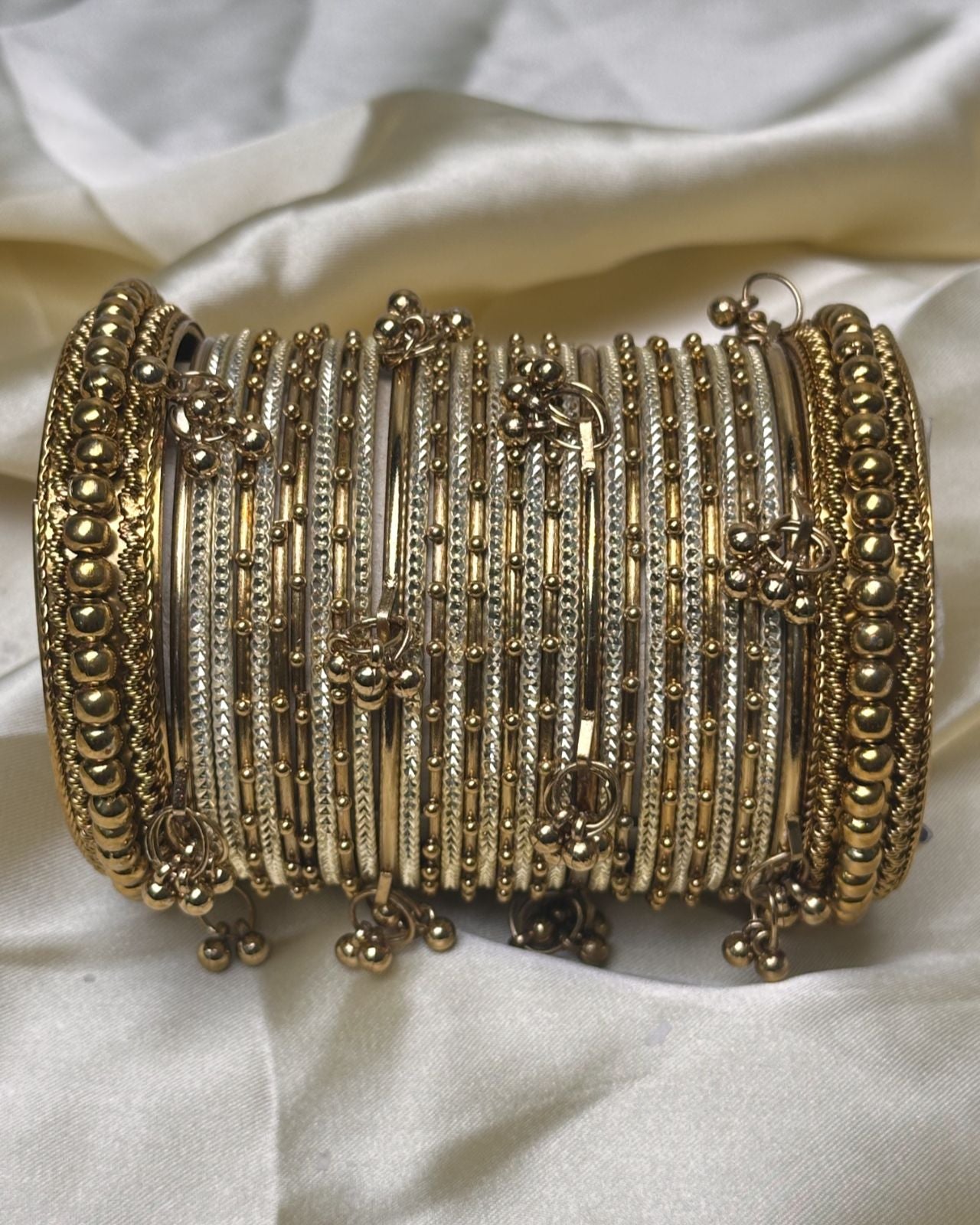 Golden Steel Kashmiri Set