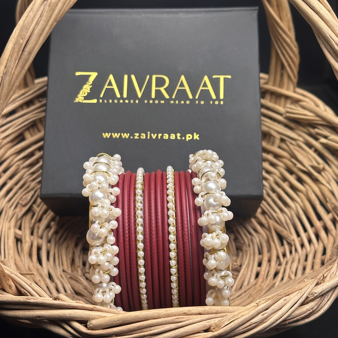 Durrah - Pearl Metal Bangles