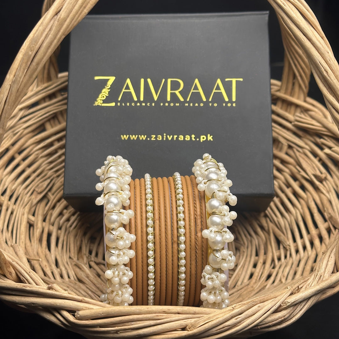 Durrah - Pearl Metal Bangles
