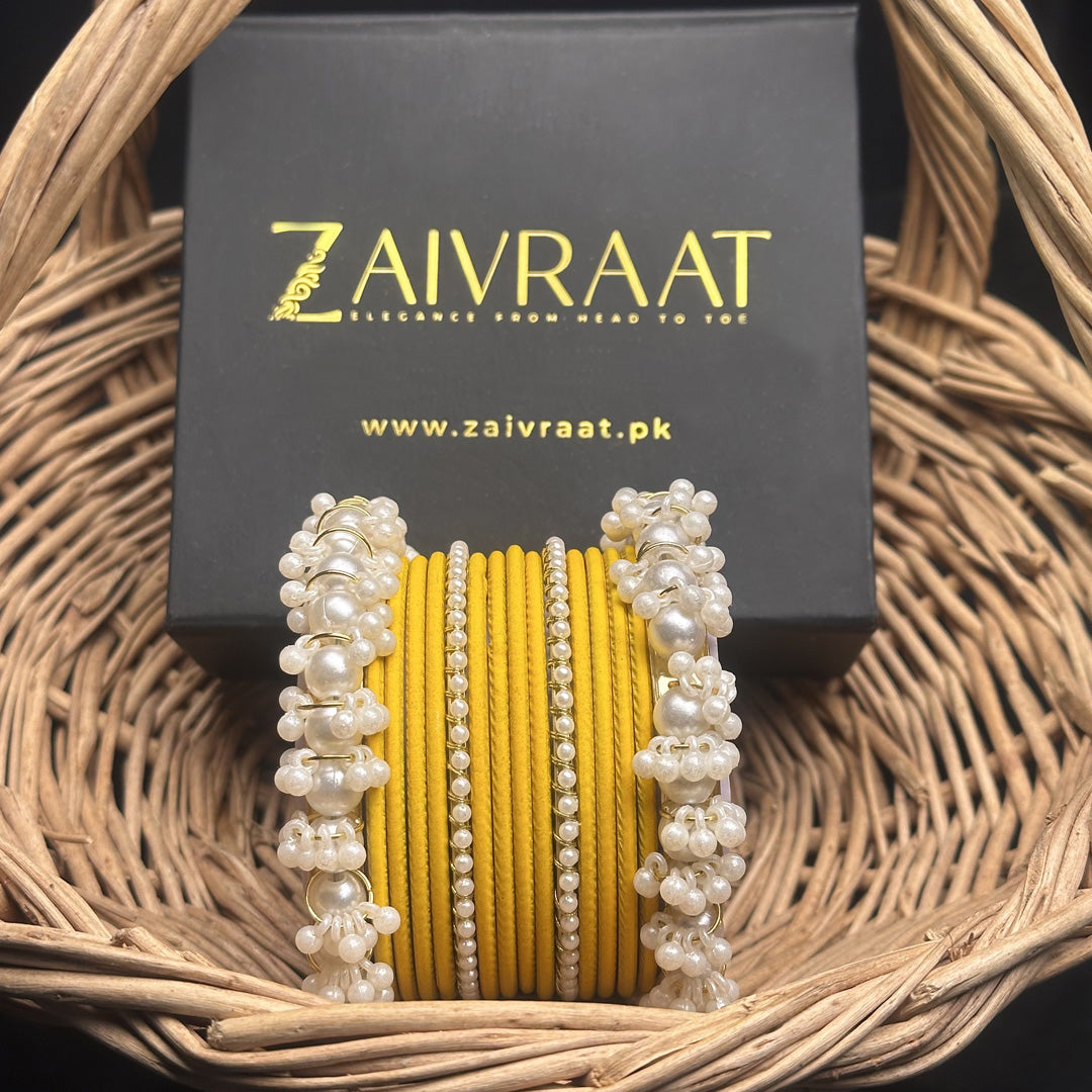 Durrah - Pearl Metal Bangles