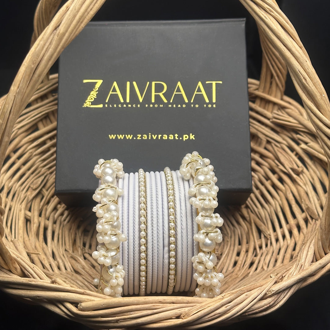 Durrah - Pearl Metal Bangles
