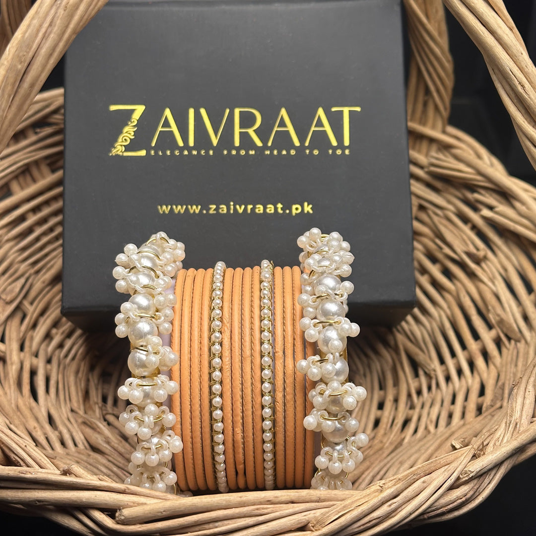 Durrah - Pearl Metal Bangles
