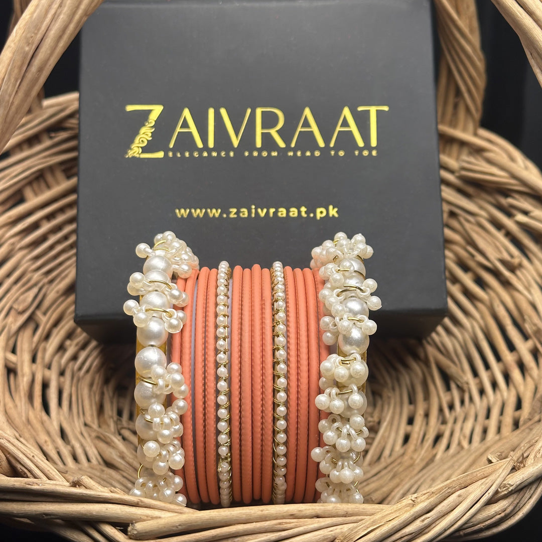 Durrah - Pearl Metal Bangles