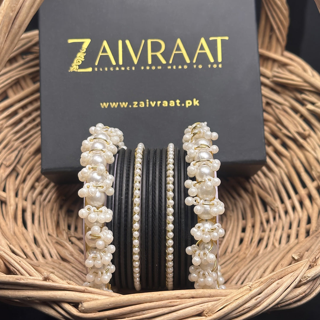 Durrah - Pearl Metal Bangles