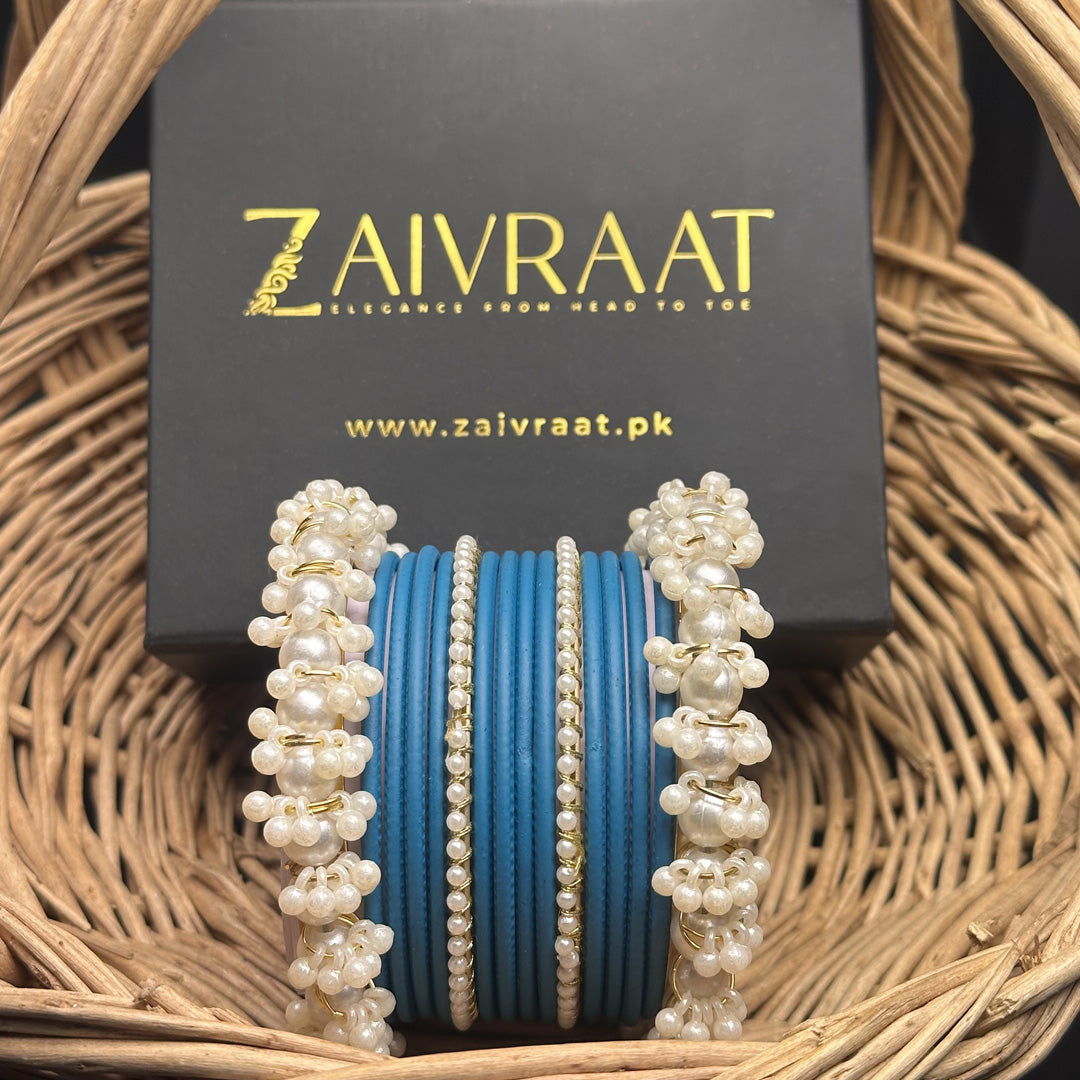 Durrah - Pearl Metal Bangles