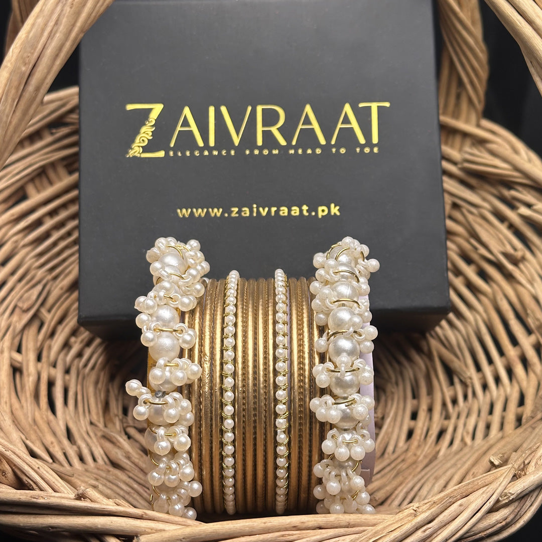 Durrah - Pearl Metal Bangles