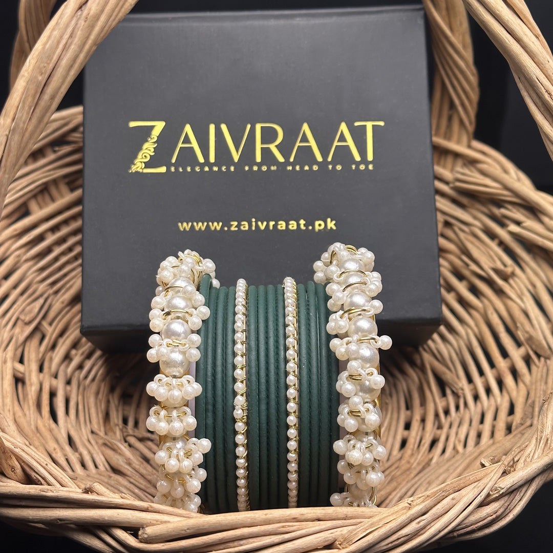 Durrah - Pearl Metal Bangles