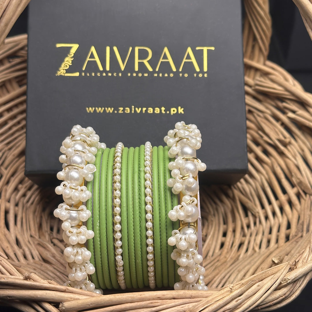 Durrah - Pearl Metal Bangles