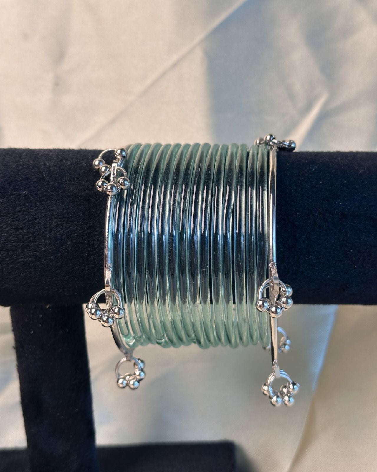 Thin Aqua Jelly Kashmiri Set