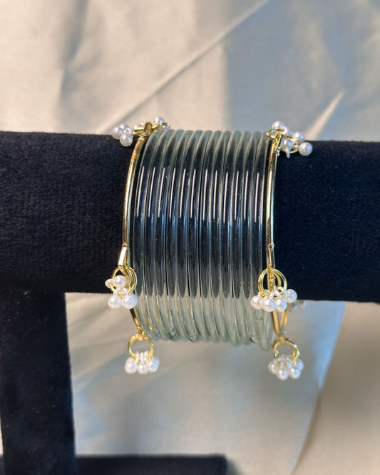 Thin Gray Jelly Kashmiri Set
