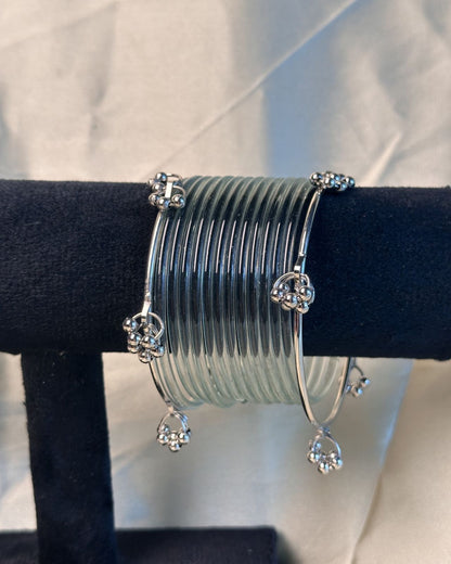 Thin Gray Jelly Kashmiri Set