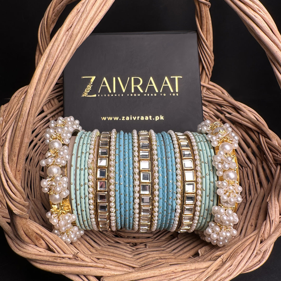 Aqua & MInt Luxe Bangle Set