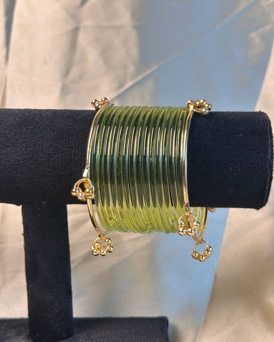 Thin Yellow Jelly Kashmiri Set