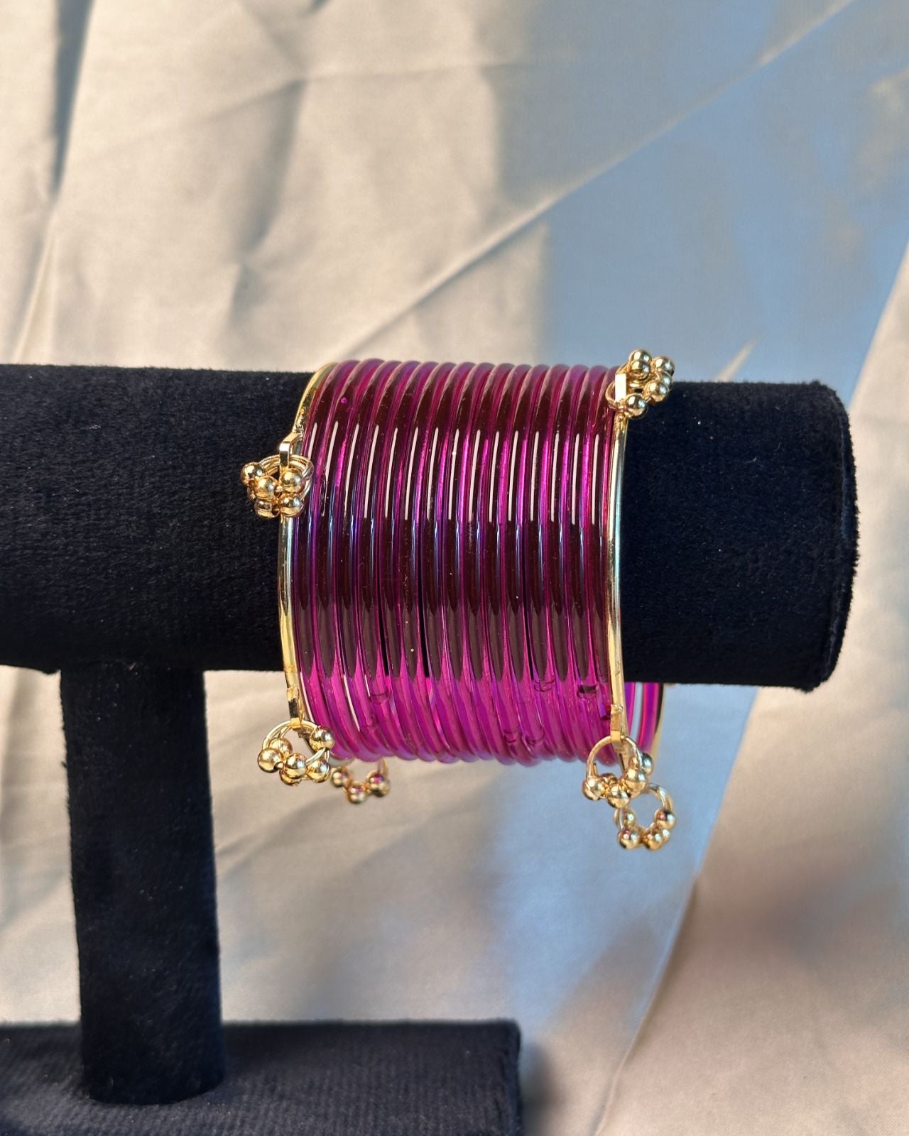 Thin Hot Pink Jelly Kashmiri Set
