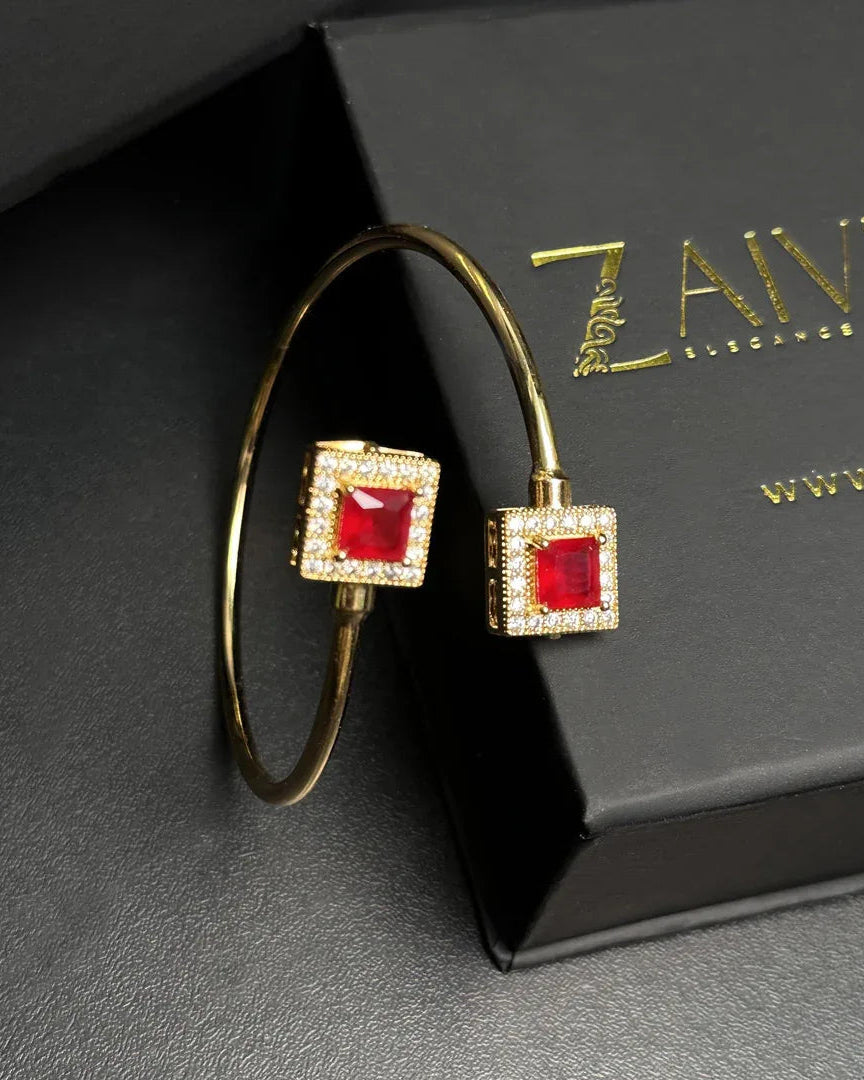 Double Stone Cuff Bracelet - Zaivraat
