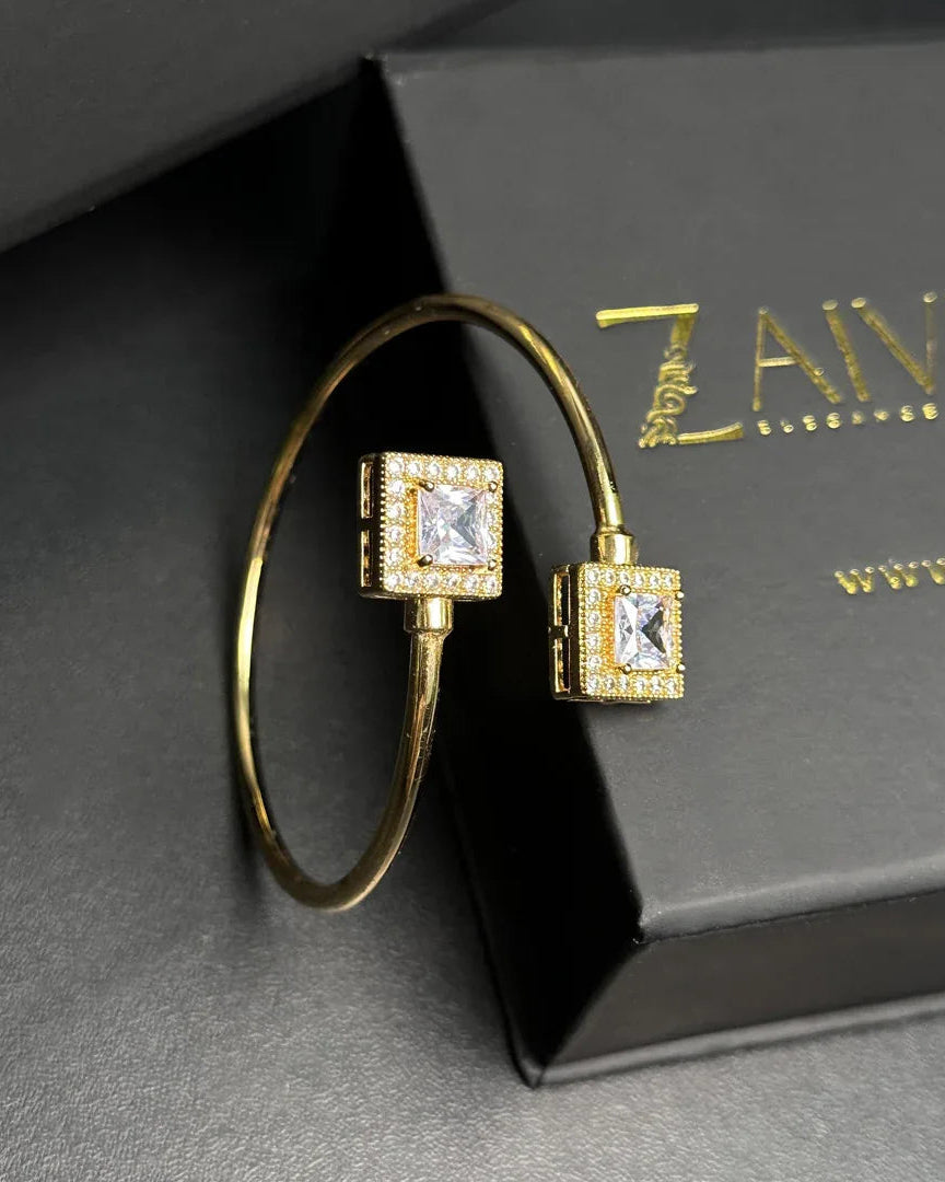 Double Stone Cuff Bracelet - Zaivraat