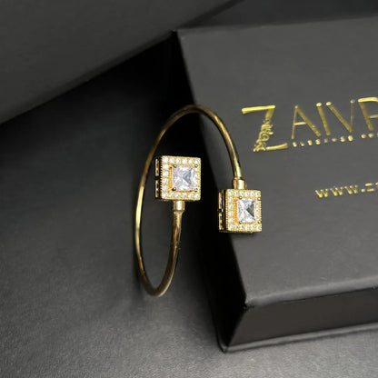 Double Stone Cuff Bracelet - Zaivraat