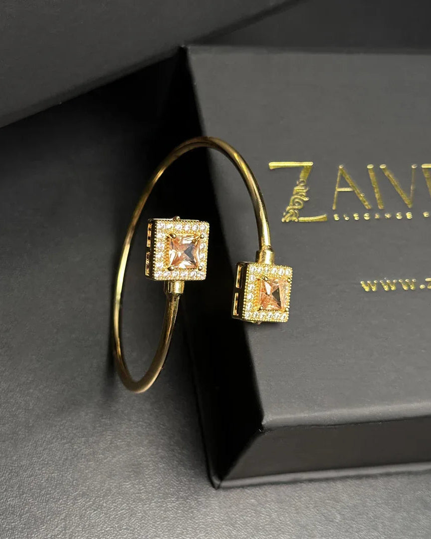 Double Stone Cuff Bracelet - Zaivraat