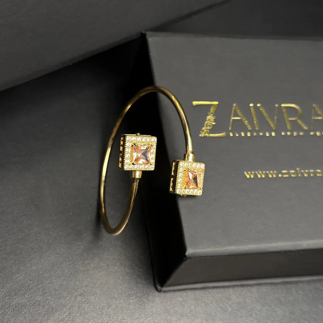 Double Stone Cuff Bracelet - Zaivraat