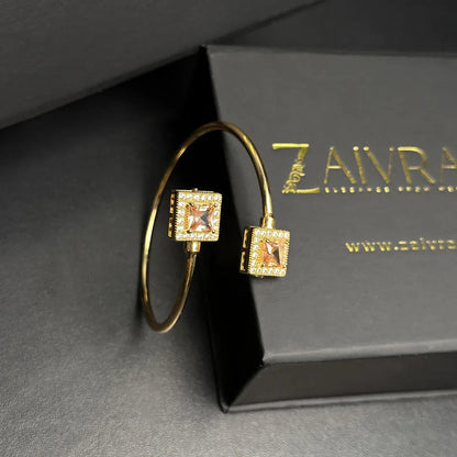 Double Stone Cuff Bracelet - Zaivraat