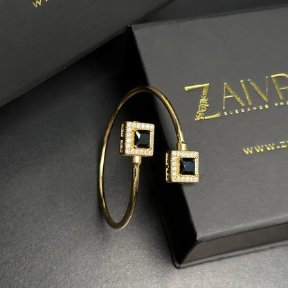 Double Stone Cuff Bracelet - Zaivraat