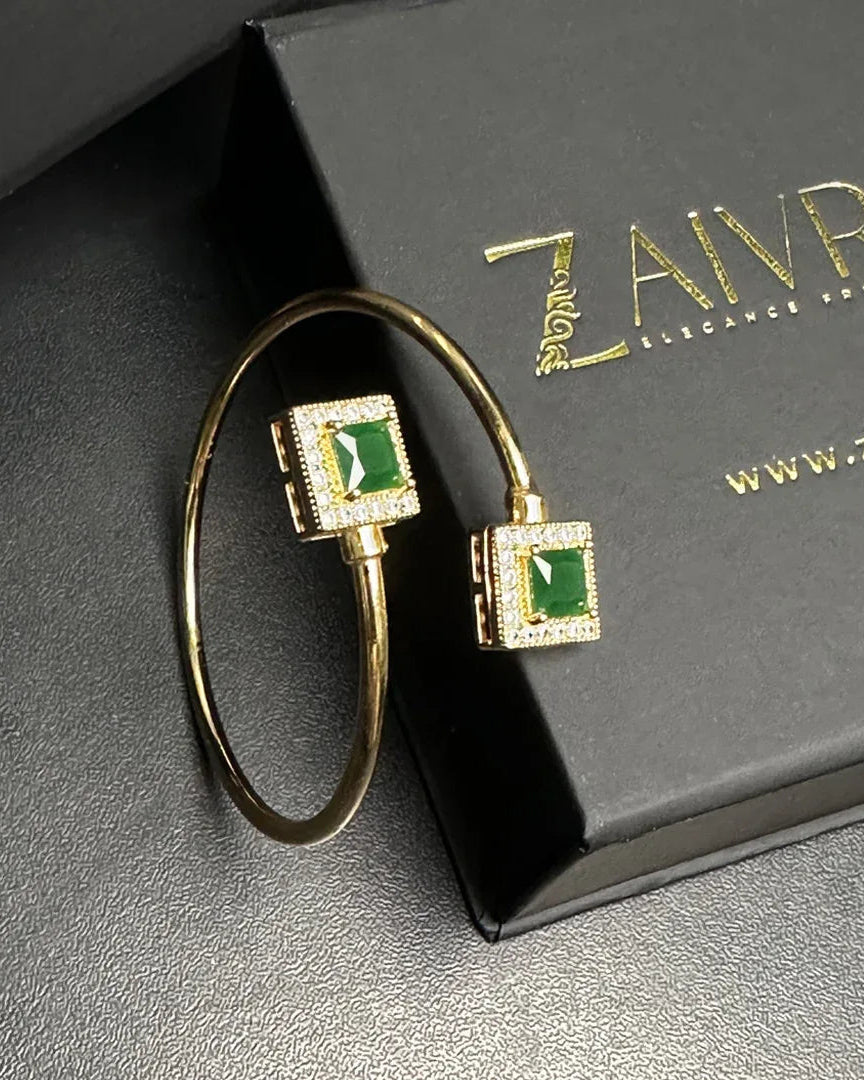 Double Stone Cuff Bracelet - Zaivraat