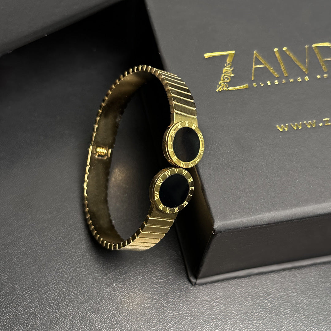 Roman Numerals Cuff Bracelet