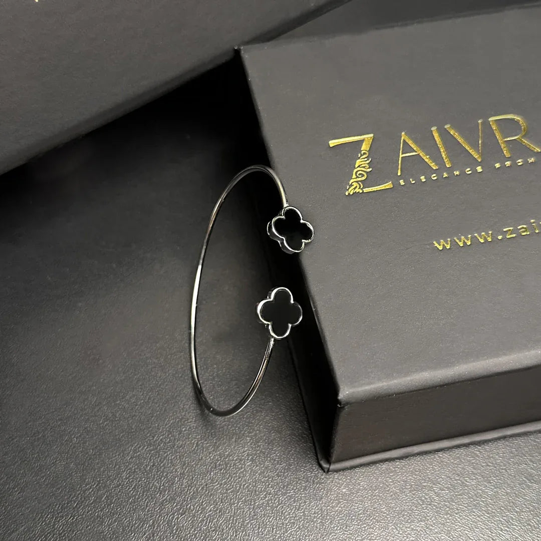 Silver Charm Cuff Bracelet - Zaivraat
