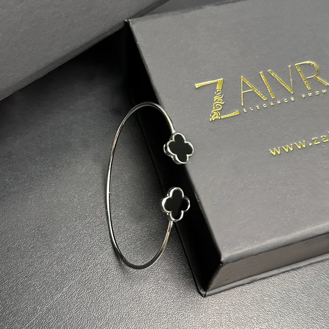 Silver Charm Cuff Bracelet - Zaivraat
