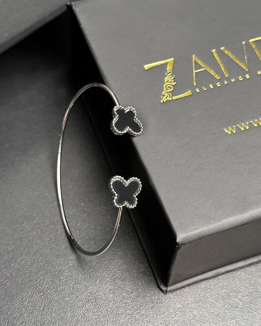 Silver Charm Cuff Bracelet - Zaivraat