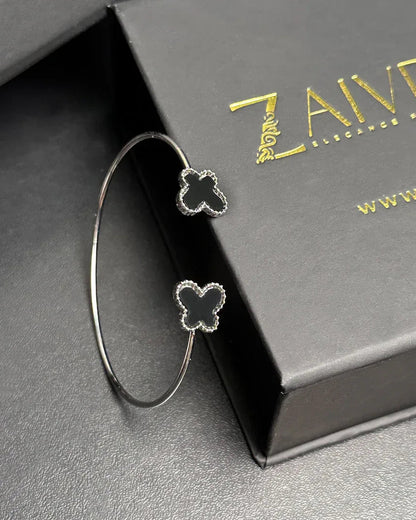 Silver Charm Cuff Bracelet - Zaivraat