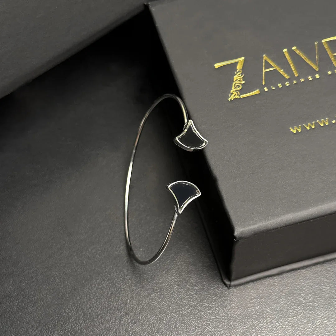 Silver Charm Cuff Bracelet - Zaivraat