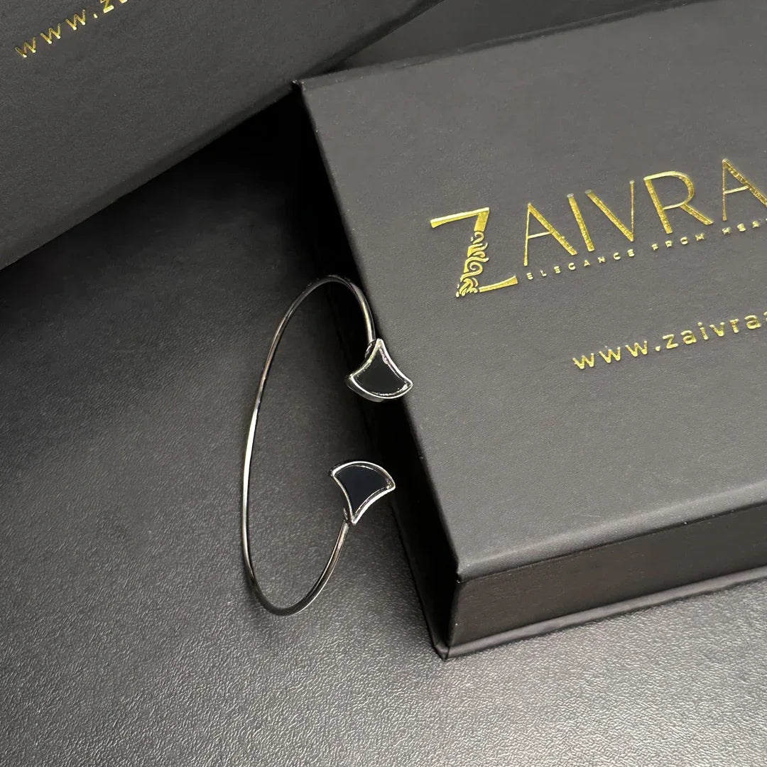 Silver Charm Cuff Bracelet - Zaivraat