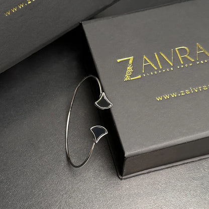 Silver Charm Cuff Bracelet - Zaivraat