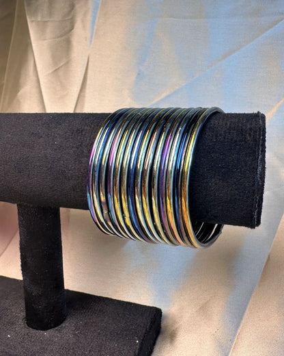 Multi Color Glass Bangles