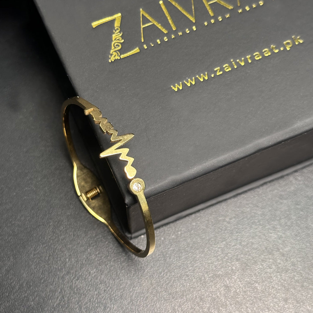 Heartbeat Cuff Bracelet