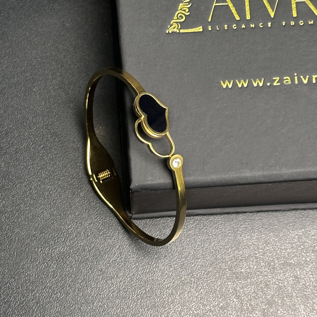 Double Heart Cuff Bracelet