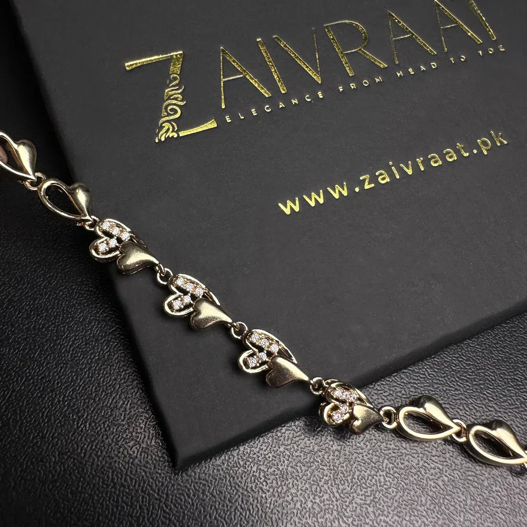 Crystal Heart Bracelet - Zaivraat