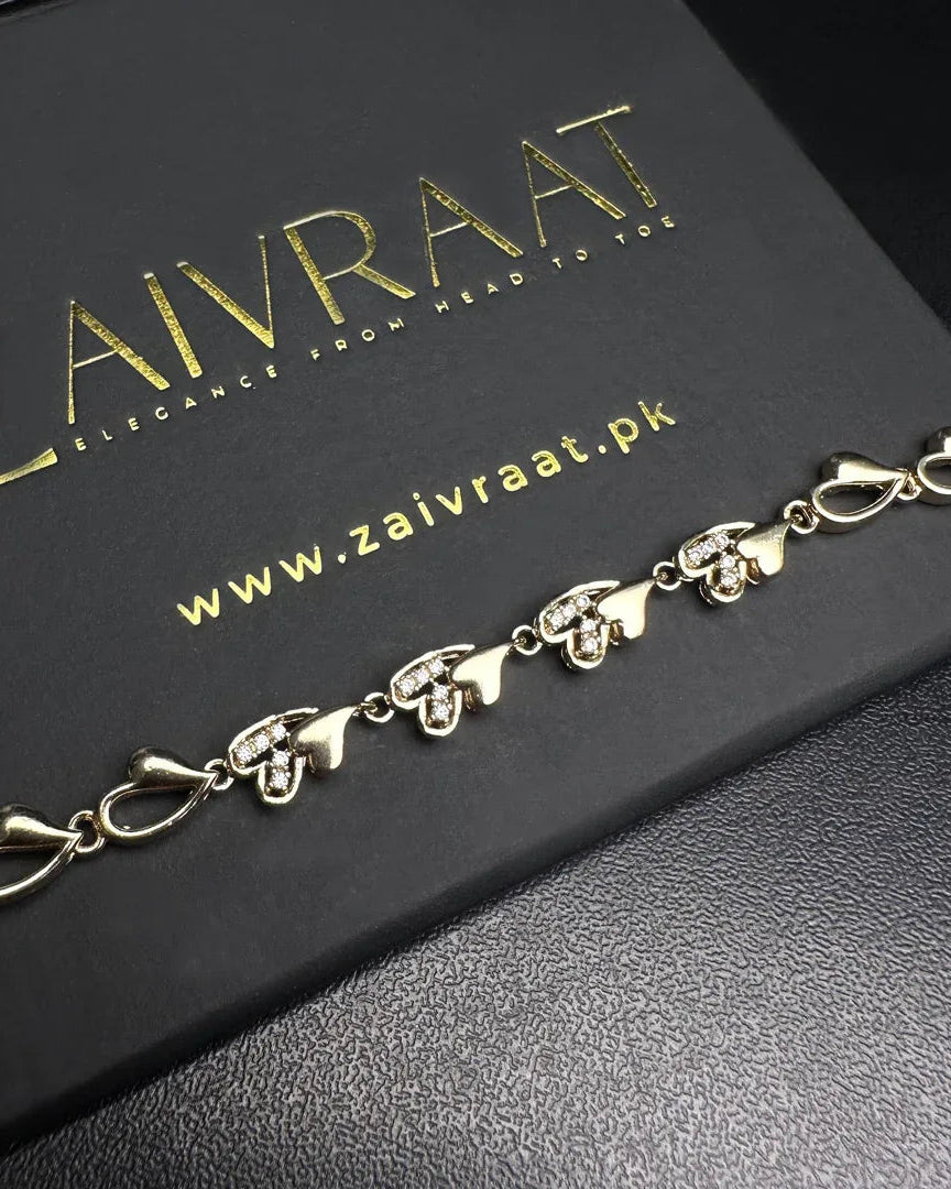 Crystal Heart Bracelet - Zaivraat