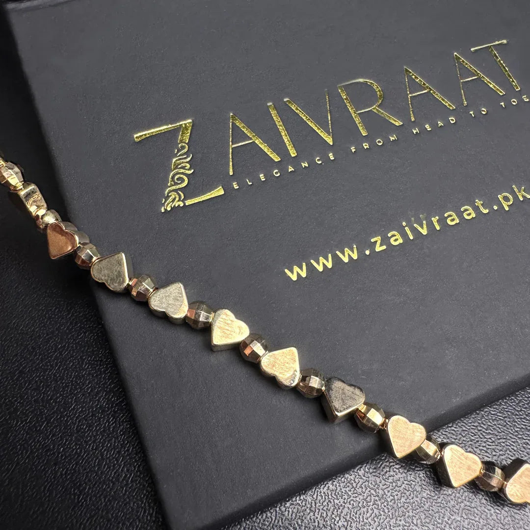 Heart Beaded Bracelet - Zaivraat