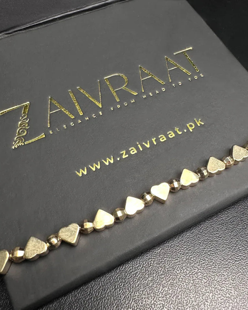Heart Beaded Bracelet - Zaivraat